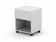 Тумба подкатная с нишей УНО, без замка 43x42x54 Пепел