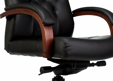 Фото Кресла руководителя T-9928WALNUT мультиблок, кожа/орех 5