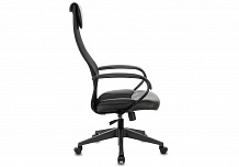 Фото Кресло компьютерное CH-608 BLACK, топ-ган, сетка/экокожа